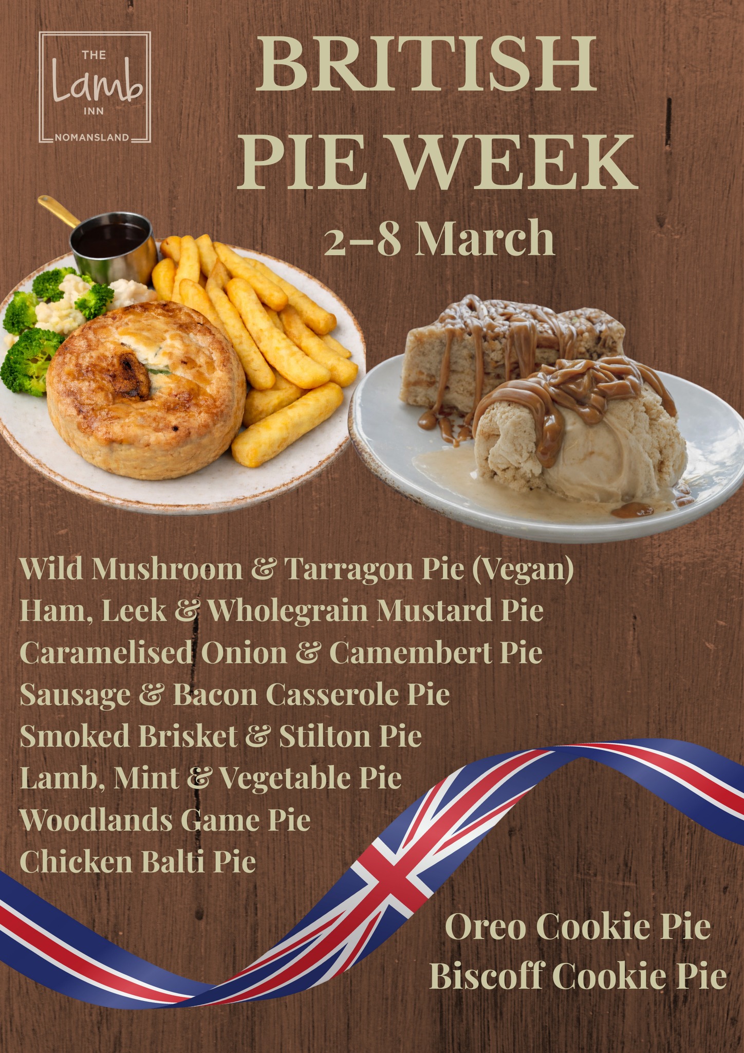 British Pie Week at The Lamb Inn, Nomansland